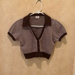 Cotton On Cropped Cardigan Sweater Womens Size Medium